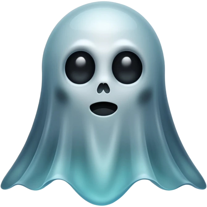Dead ghost, black emoji