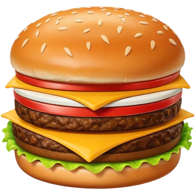 mcdonalds burger single patty emoji
