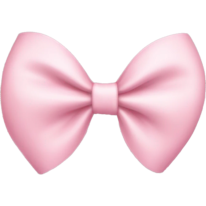 light pink coquette bow emoji