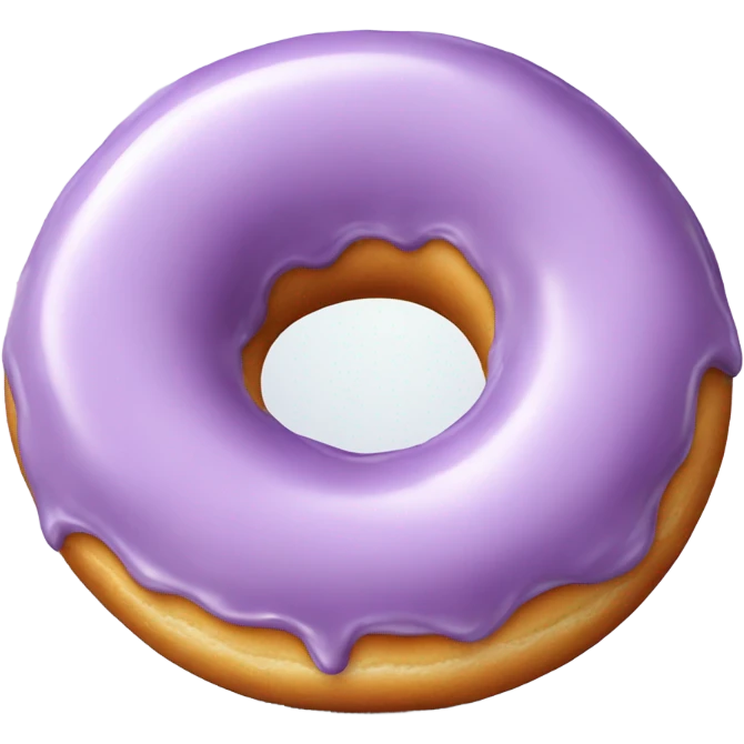 Light purple donut emoji