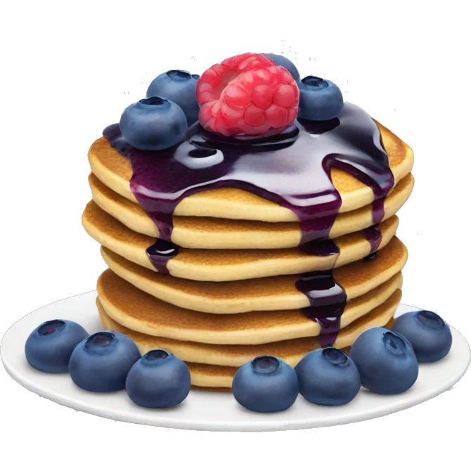 Blueberry pancakes  emoji