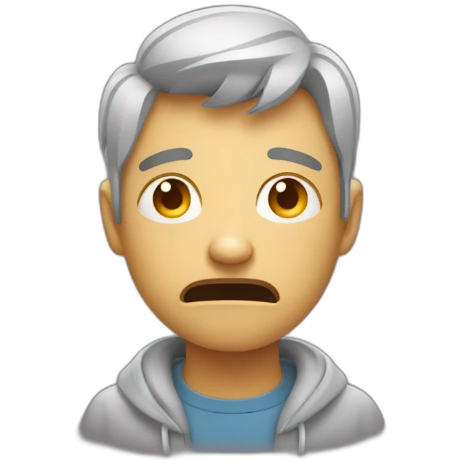 stressed anxious ux designer emoji