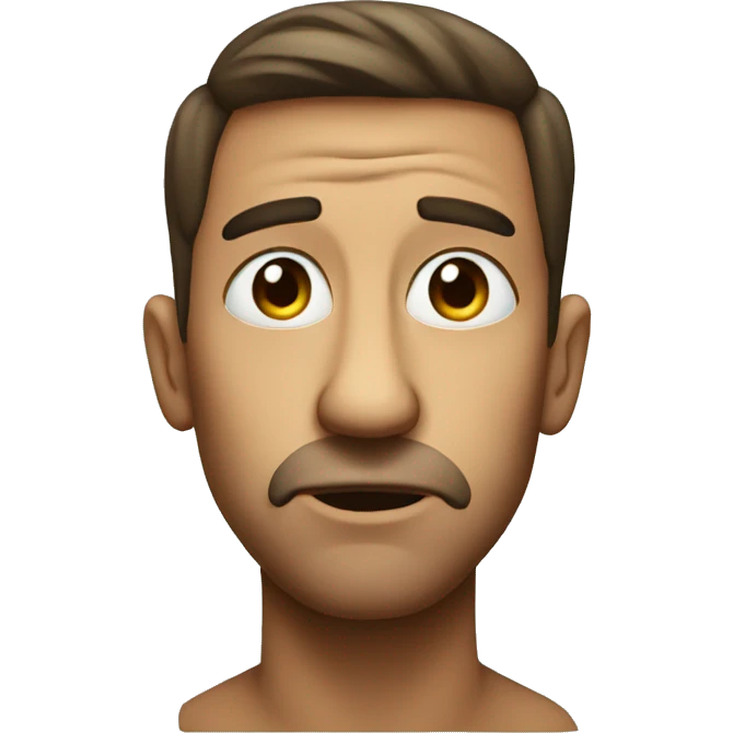 a face thats doing side eye emoji