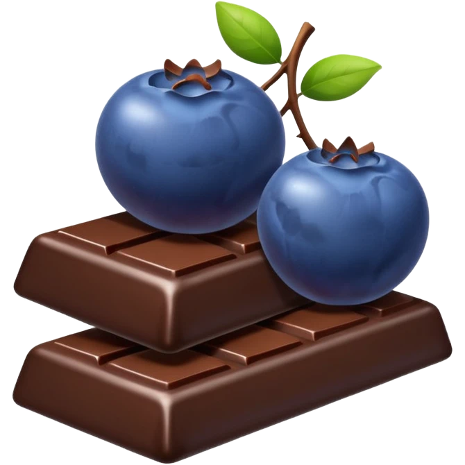 🫐🍫 emoji