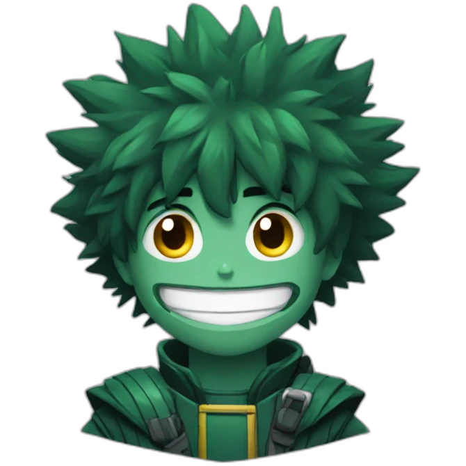 Dark deku Mha emoji