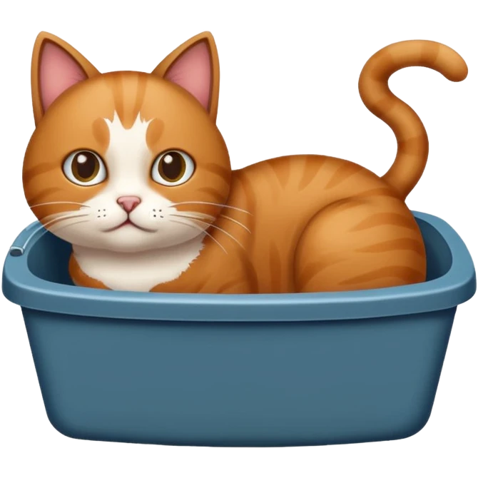 Cat pooping emoji