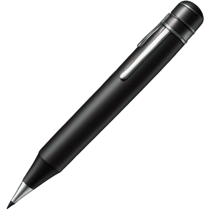 Very big black pen emoji