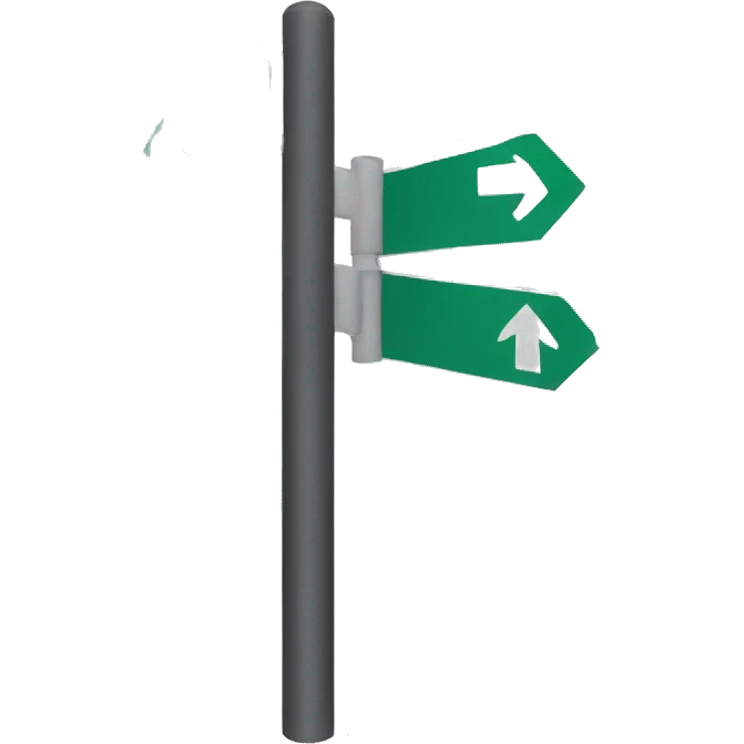 wayfinding sign post  emoji