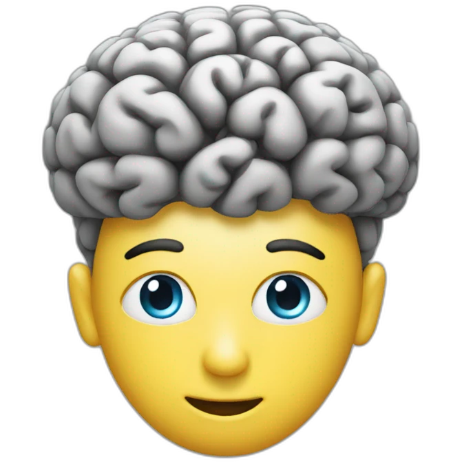 hyper brain emoji