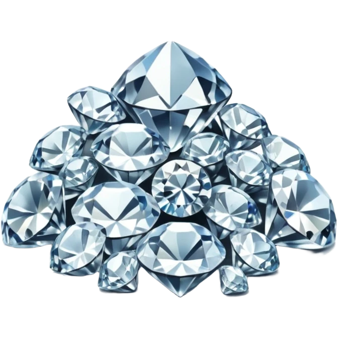 placer of mined diamonds emoji