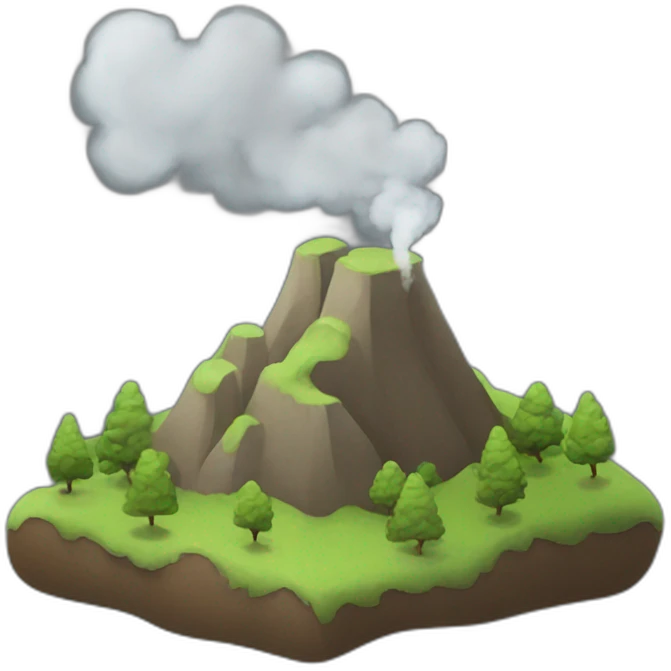 smoke between two hills emoji
