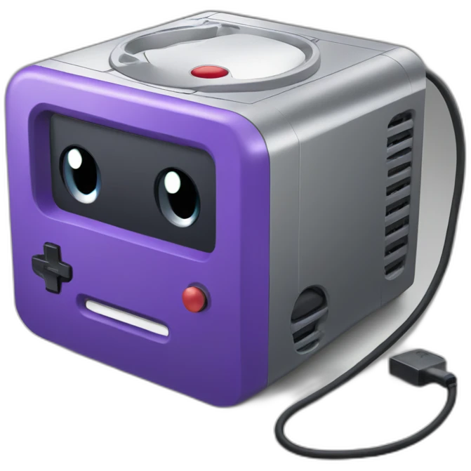 Nintendo gamecube console emoji