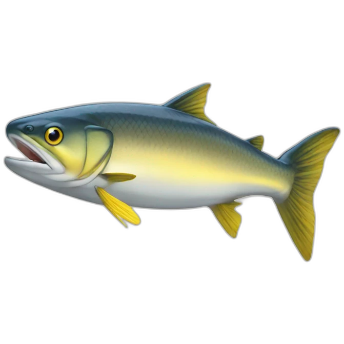 Lightning salmon emoji