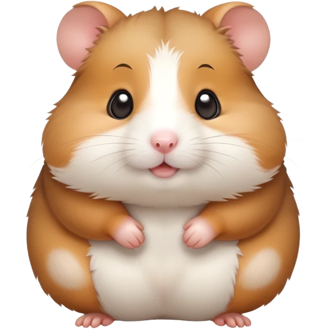 cute hamster with chubby cheeks emoji
