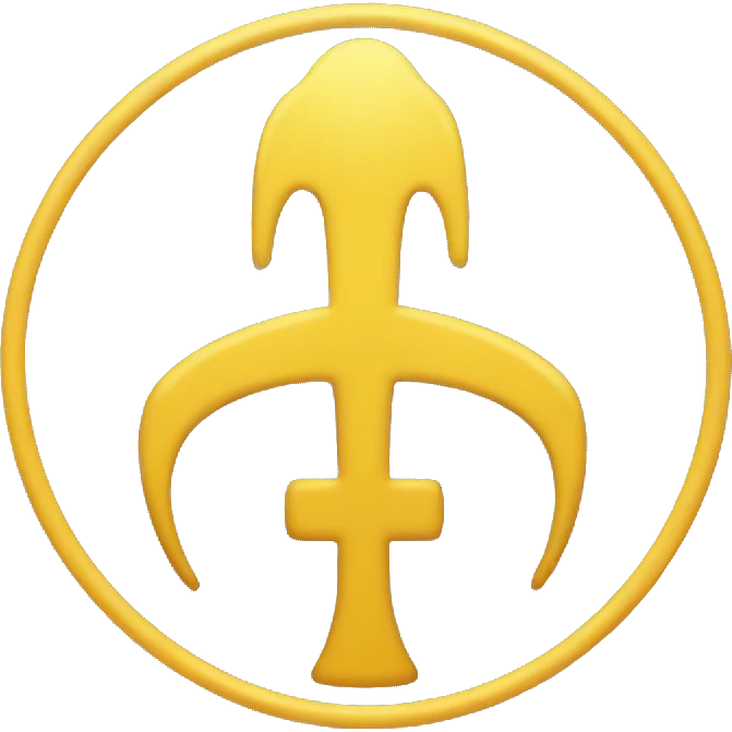 Yellow Gemini symbol  emoji