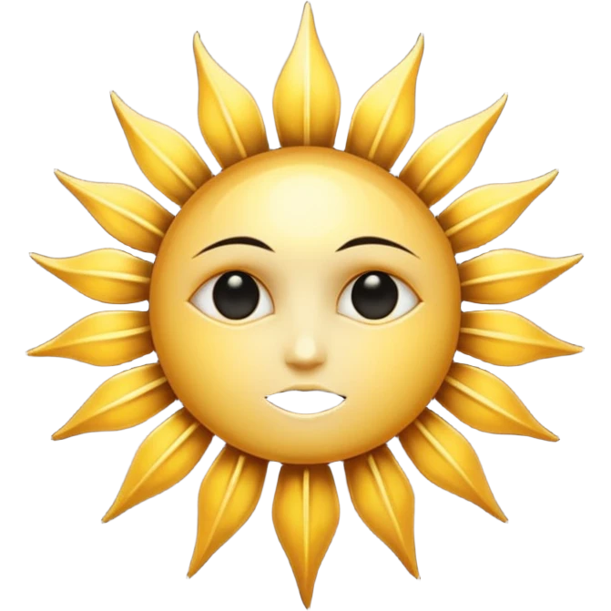 Gothic sun emoji