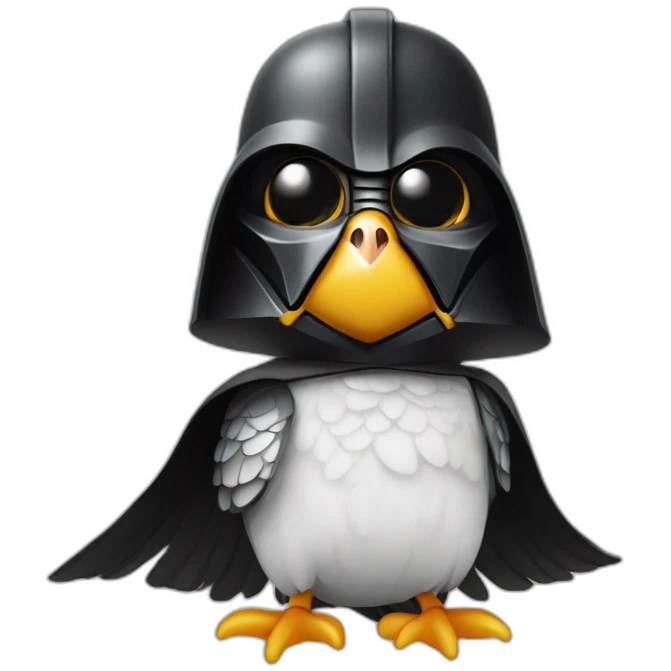 cockatiel- Darth Vader emoji