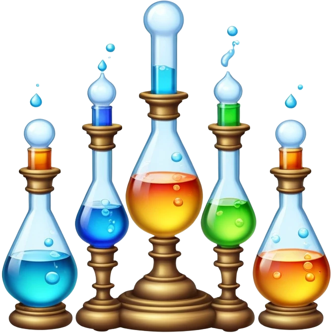 elaborate and colorful alchemy setup emoji