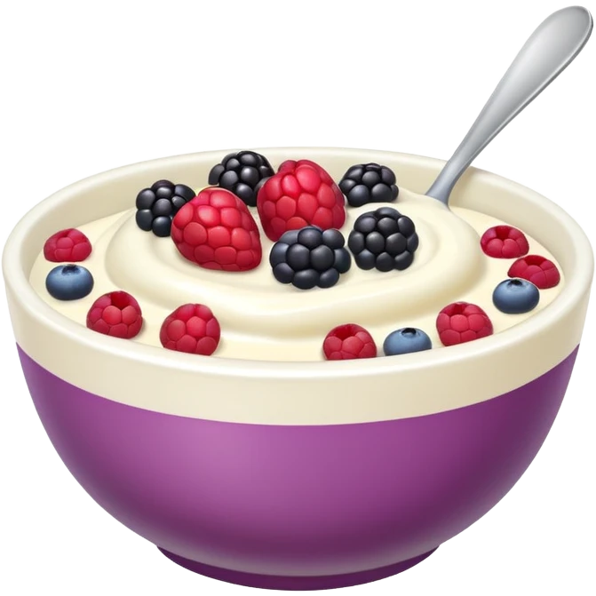 Yoghurt bowl emoji