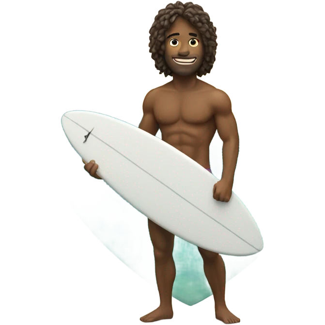 Surfer dude holding love this life sign emoji