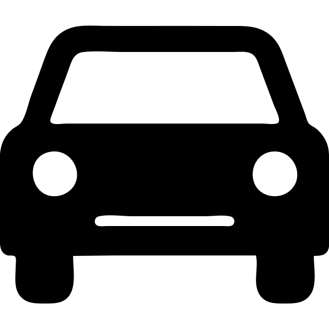 car icon in solid filled style emoji
