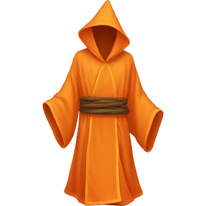 empty orange magic robes emoji