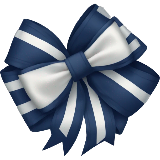 Navy blue bow emoji