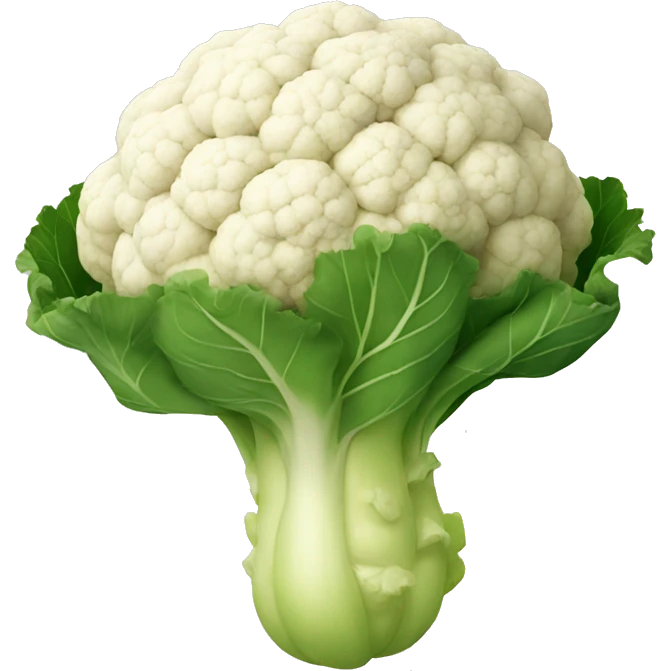 a single cauliflower emoji