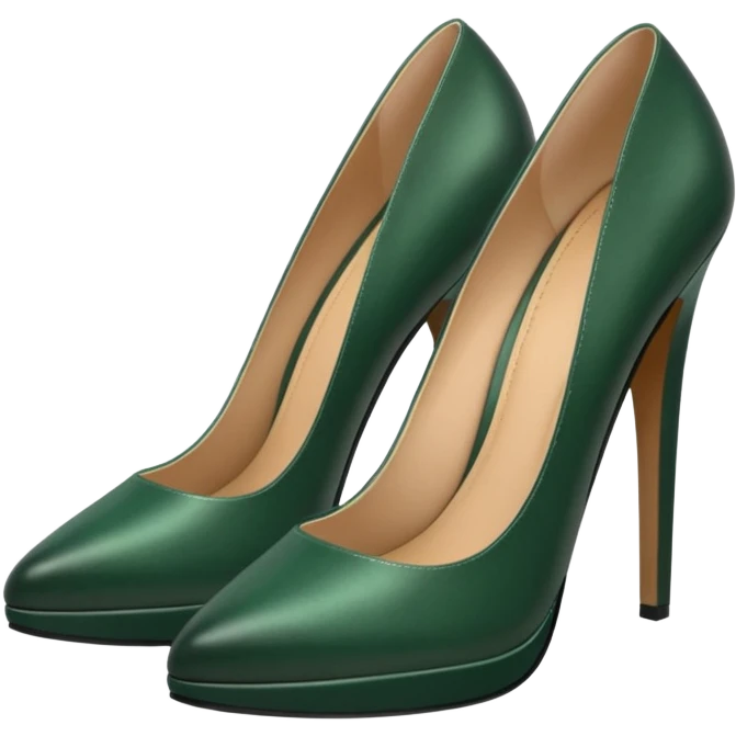dark green pumps emoji