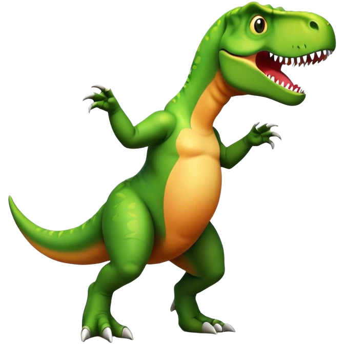 Dancing t-Rex emoji