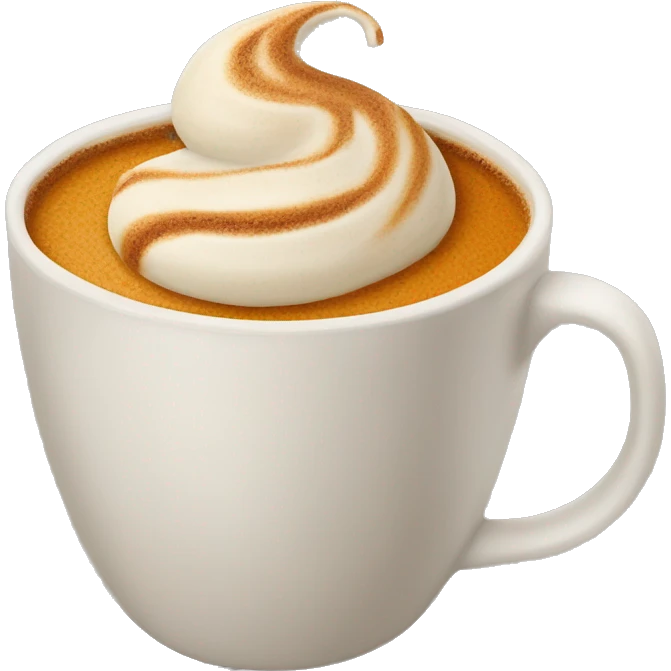 Pumpkin spice latte emoji