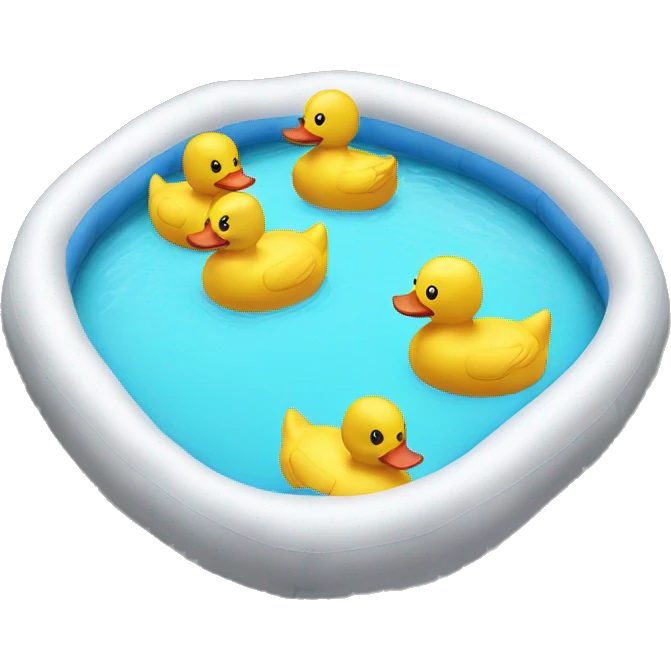 inflatable duck pool emoji