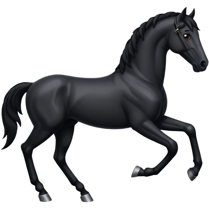 reading black horse emoji