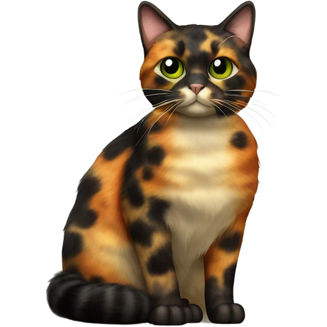 Tortishell cat emoji