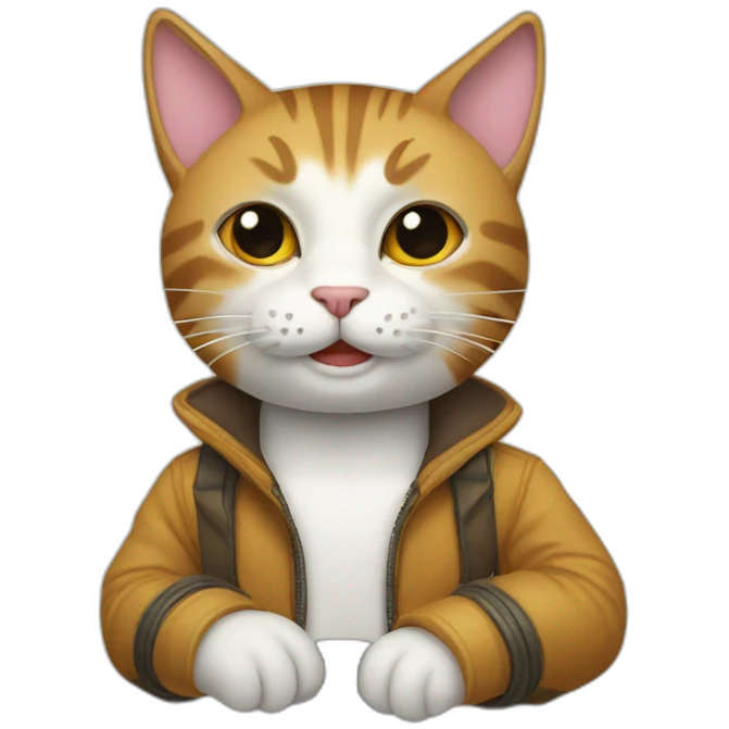 El gato con bota emoji