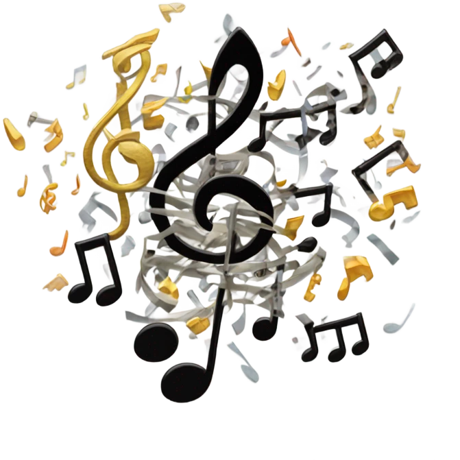 Broken music notes  emoji