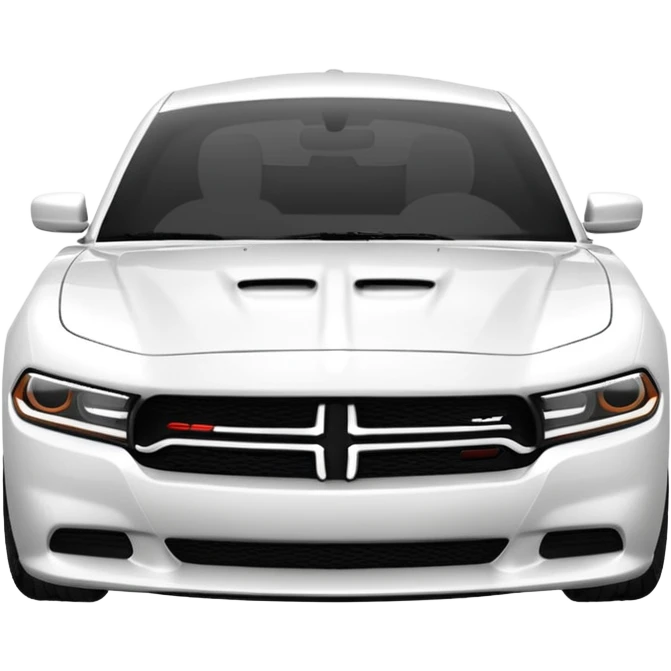 White charger dodge emoji