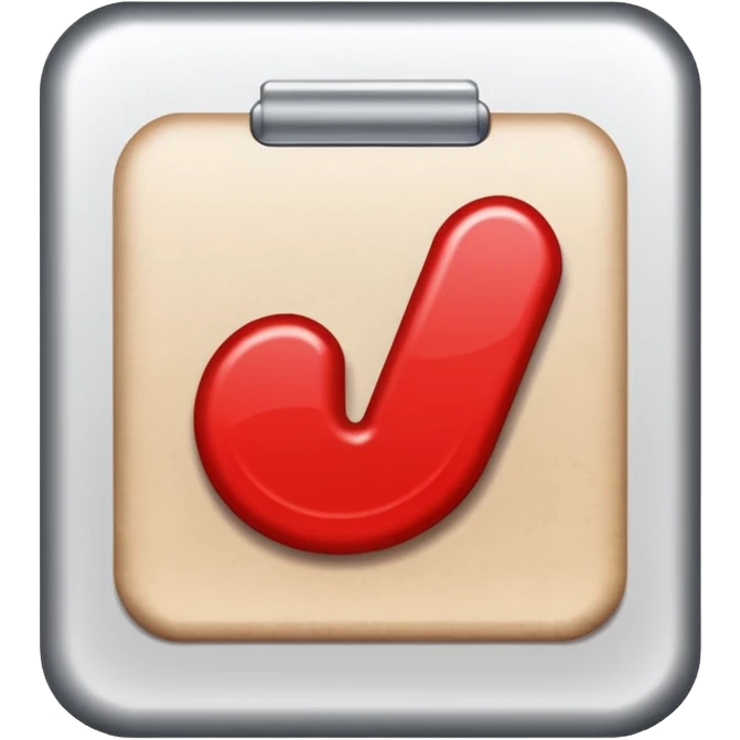 Document Verified Markl Check RED  emoji