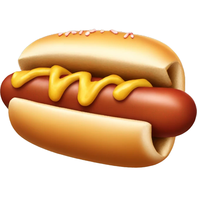 very cool hotdog emoji