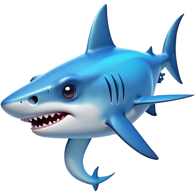 Cinematic Comical Hammerhead Shark Portrait Emoji, Head tilted dramatically with an exaggeratedly shocked expression, featuring its iconic wide-set eyes on a distinct hammer-shaped head, a sleek body with comically expressive fins, and a quirky, animated demeanor, Simplified yet hilariously expressive features, highly detailed, glowing with a slightly sassy oceanic glow, high shine, dramatic yet playful, stylized with an air of cheeky marine mischief, soft glowing outline, capturing the essence of a meme-worthy hammerhead that looks ready to side-eye its way into viral fame! emoji