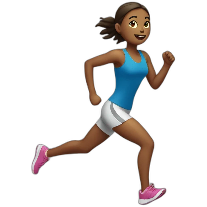 Running girl emoji