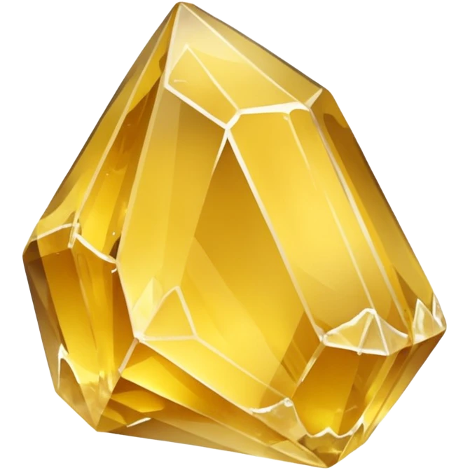 raw quartz crystal yellow emoji