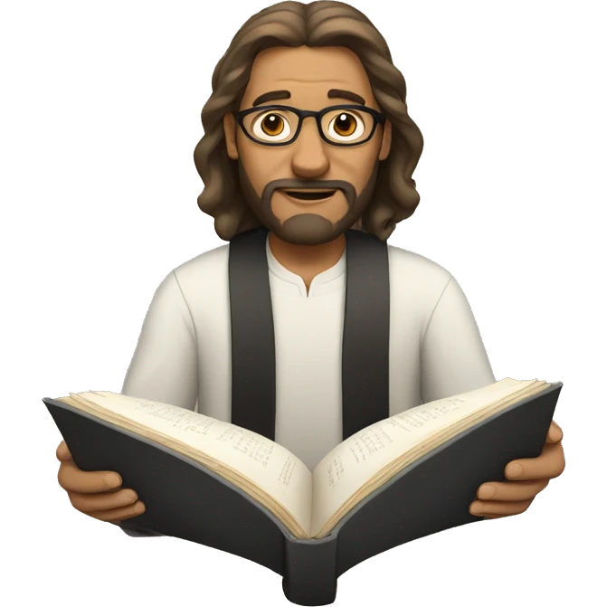 Bible reading emoji