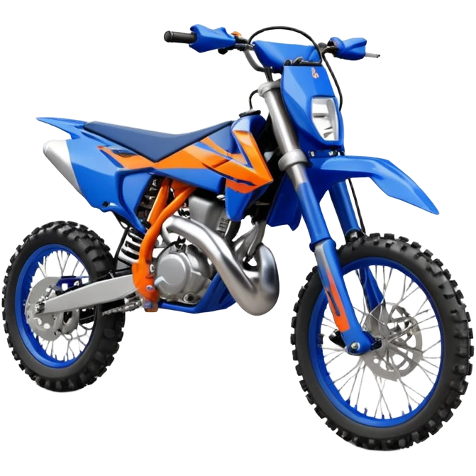 Blue dirt bike 85cc ktm emoji
