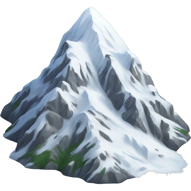 Snowy mountain  emoji