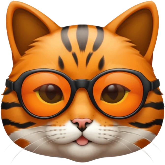 Cat wearing sunglasses emoji