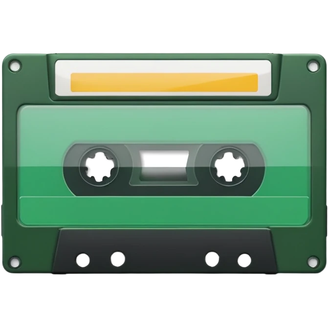 green video cassette emoji