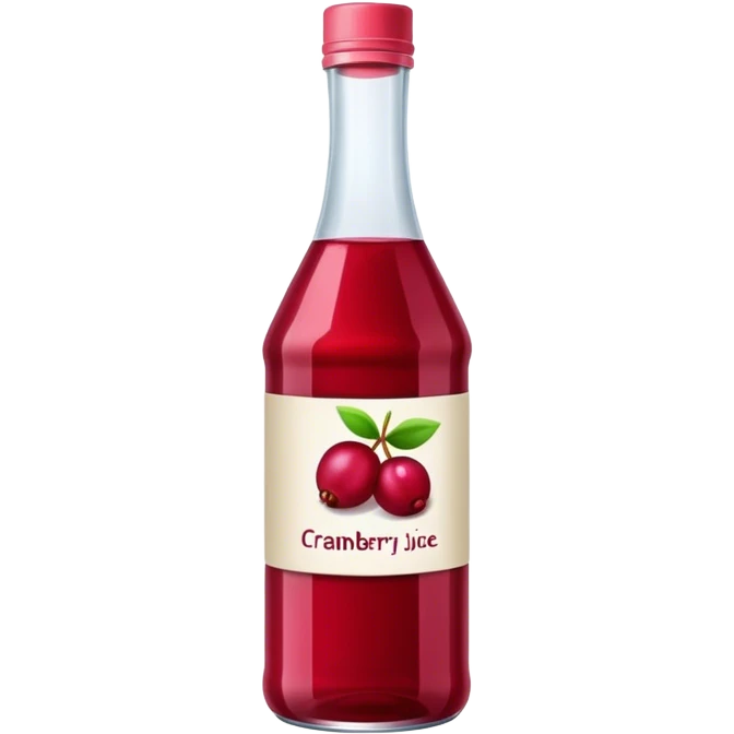 Bottle cranberry juice emoji