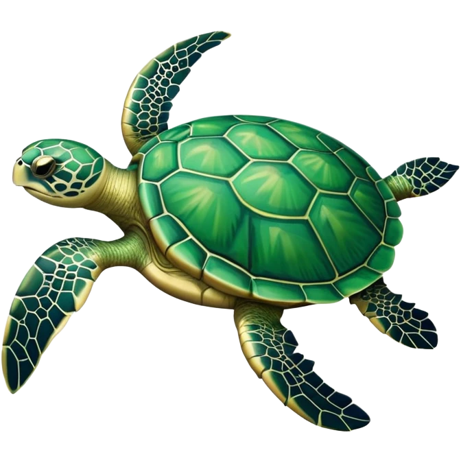 a sea turtle  emoji