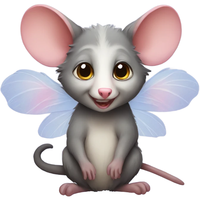Possum with fairy wings  emoji